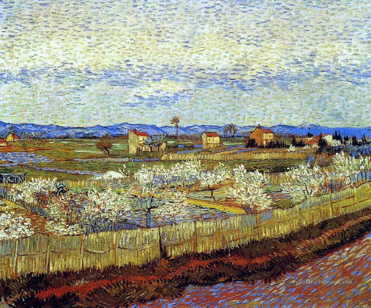 Pêches en fleurs Vincent van Gogh Peintures à l'huile